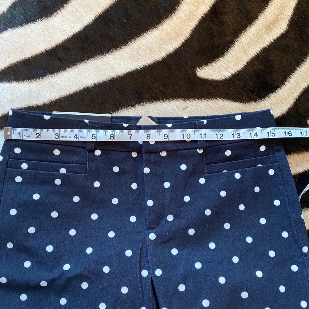 NWT Banana Republic Navy Polka Dot Pant - Picture 3 of 6